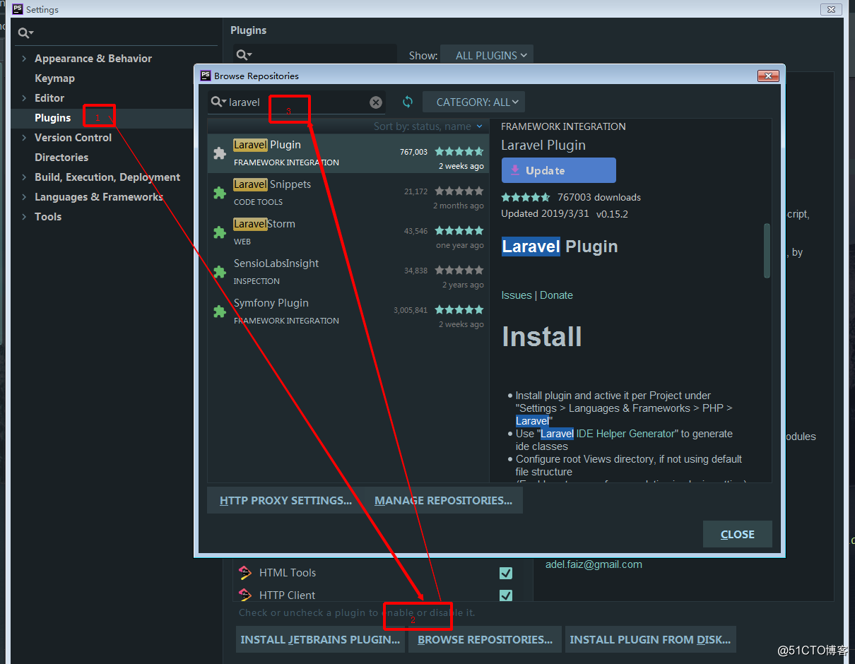 PHPStorm增加Laravel代码提示插件