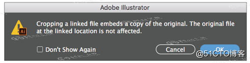 使用 Illustrator 中的“圖像裁剪”功能裁剪鏈接或嵌入的圖像