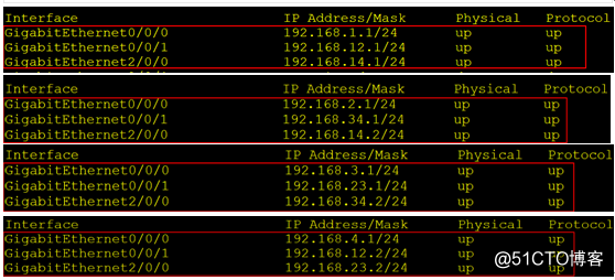 4个路由静态IP地址配置