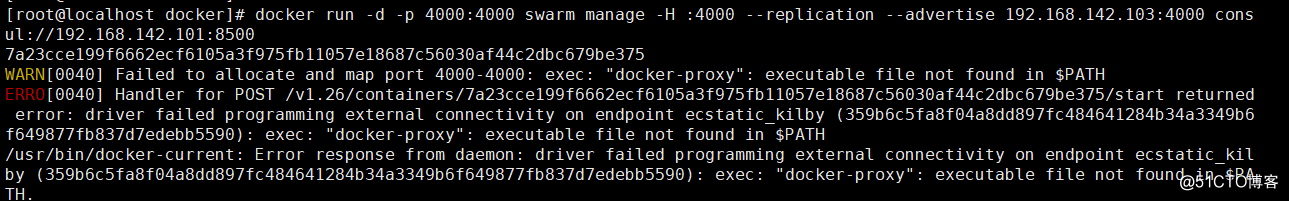 "docker-proxy": executable file not found in $path