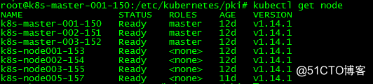 kubeadm一键搭建kubernetes1.14.1高可用集群