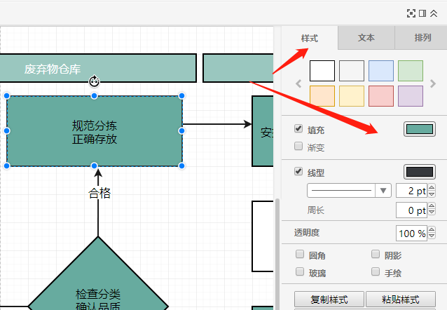 电脑绘制流程图操作方法