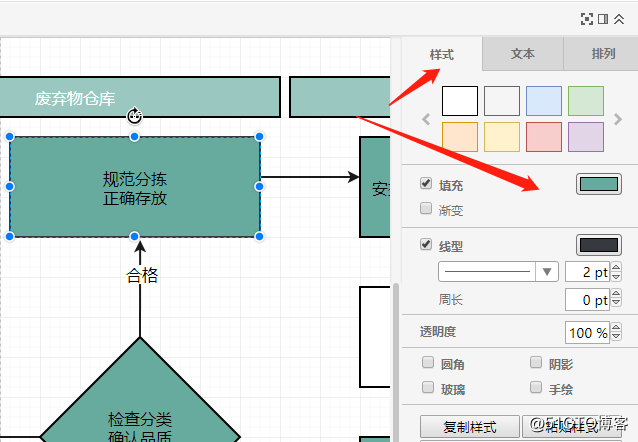 电脑绘制流程图操作方法