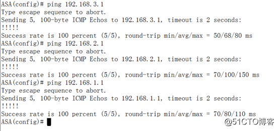 简单配置基于OSPF、ASA防火墙的网络拓扑