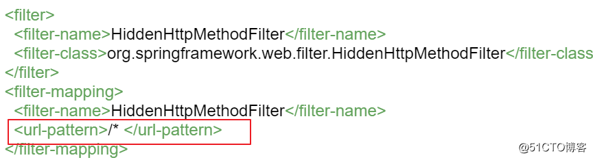 关于SpringMVC中web.xml配置servlet和filter中url-pattern参数的