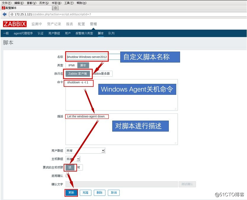 Use Zabbix monitoring and operation of Windows Server 2012 clients