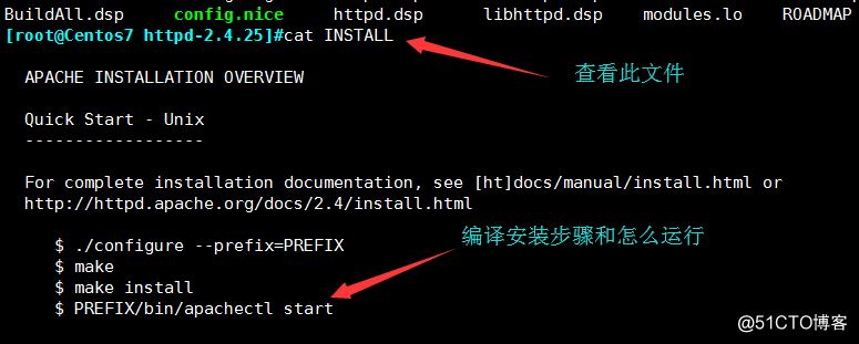 httpd program compiled under linux