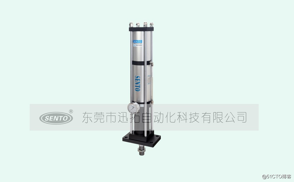 Monolithic gas inject pressurized cylinder