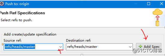 eclipse create a local git repository, and updates the local git repository to a remote server