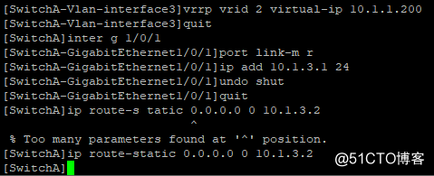 A plurality of VRRP group VLAN