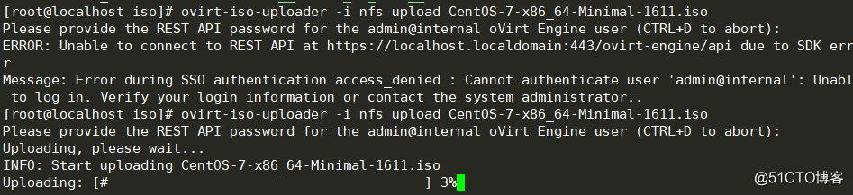 oVirt上添加本地存储并发放linux虚拟机