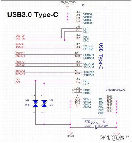 imx8USB Type-C 电路