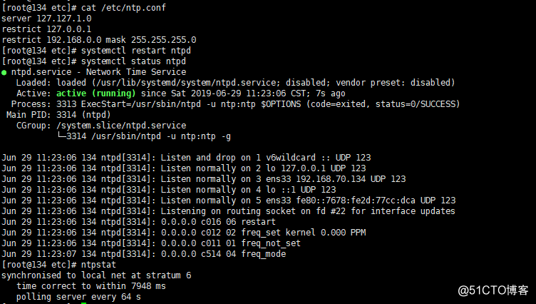 Linuxは、自動的にネットワーク時刻を同期して、ローカルNTPサーバを作成します。