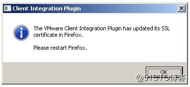the VMware Client Integration Plugin has updated