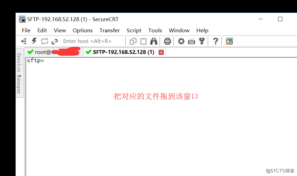 利用SecureCRT工具将本地文件上传到虚拟机的linux系统上