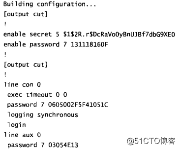 CCNA学習 - 交換ルーティング - パスワードの暗号化