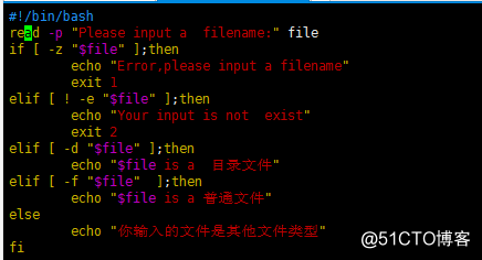 determine the type of shell script file