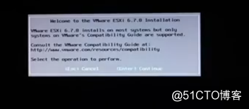 ESXI6.7 system installation and commissioning