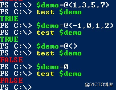 Windows Powershell 对于布尔值的处理