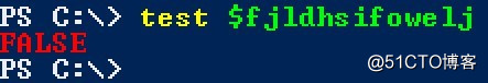 Windows Powershell 对于布尔值的处理