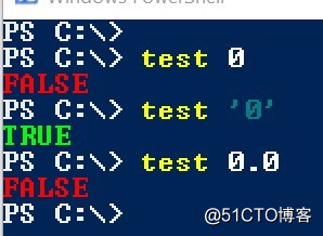 Windows Powershell 对于布尔值的处理