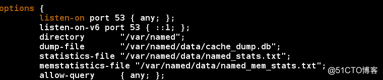 The primary DNS configuration from the synchronization linux