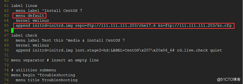 PXE部署CentOS7.6