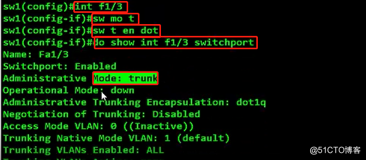 Trunk link test configuration, and test the role of Ethernet channels (the whole operation can be done with!)