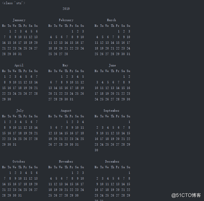 Python常用模块--calendar