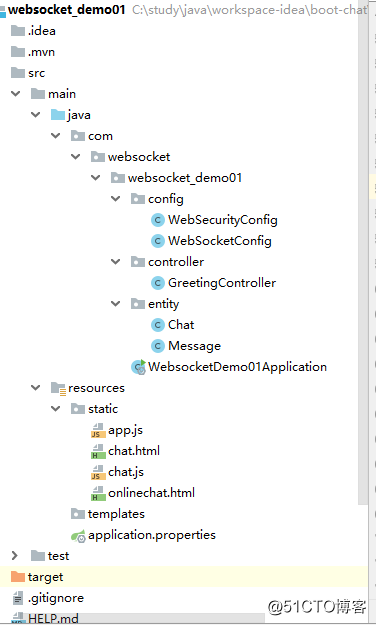 SpringBoot + WebSocket实现简易聊天室
