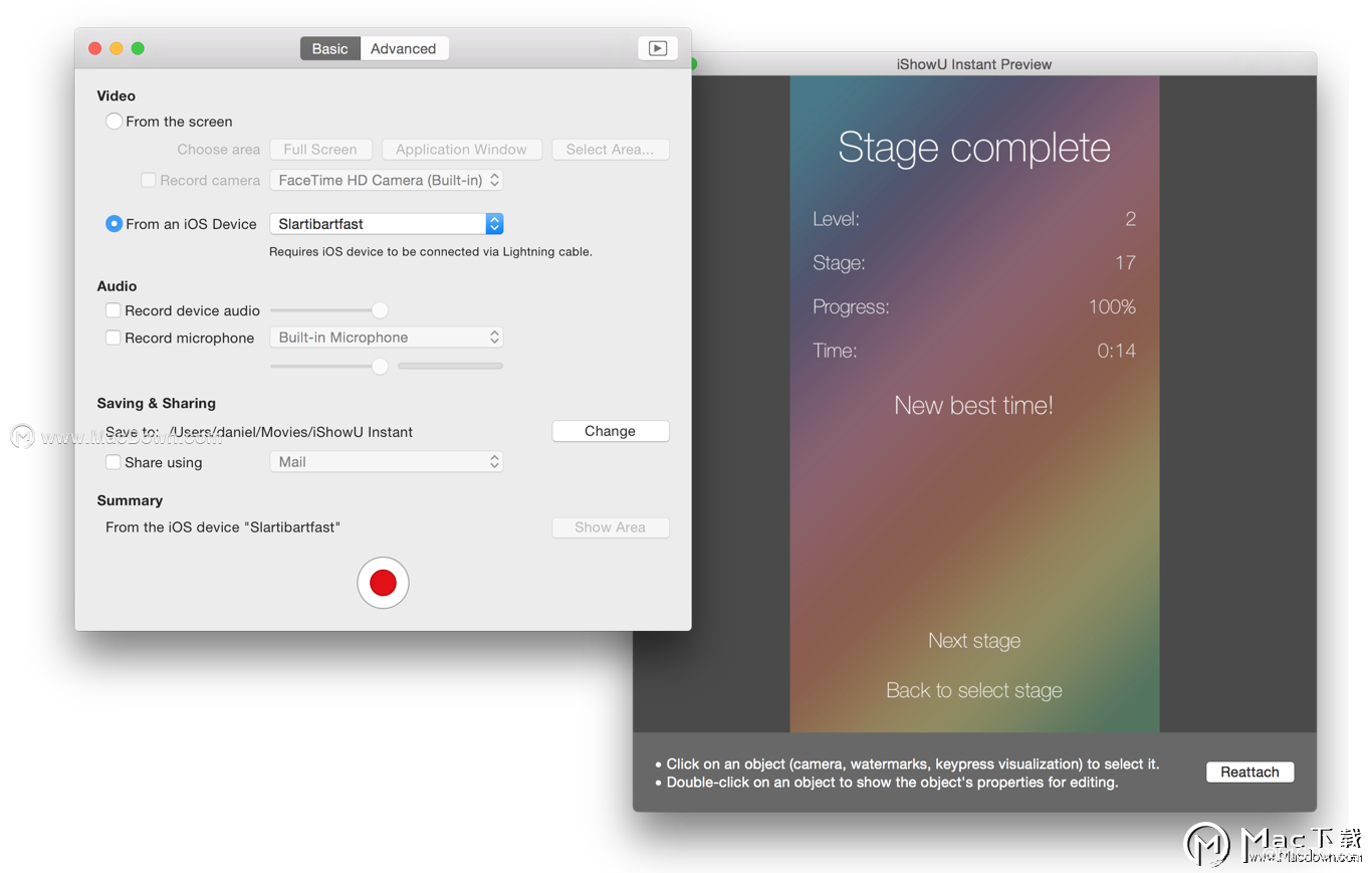 iShowU Instant for Mac Common (real-time screen recording tool) Questions