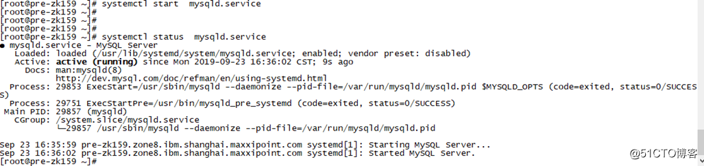 yum install MySQL and cluster configuration