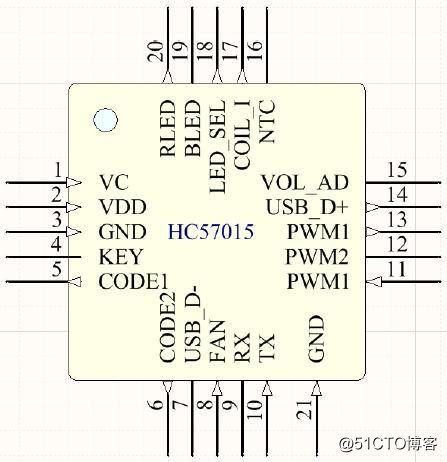 HC57015无线快充芯片15W Qi无线充电芯片方案