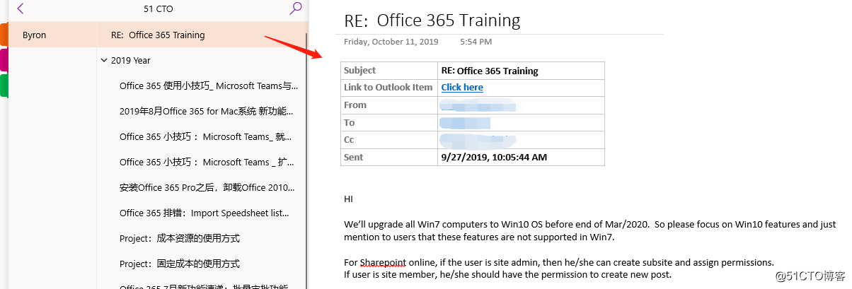Office 365 Tips: Send important emails to OneNote save