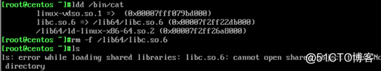 CentOS7 solve accidental deletion command can not lead to the use of the library