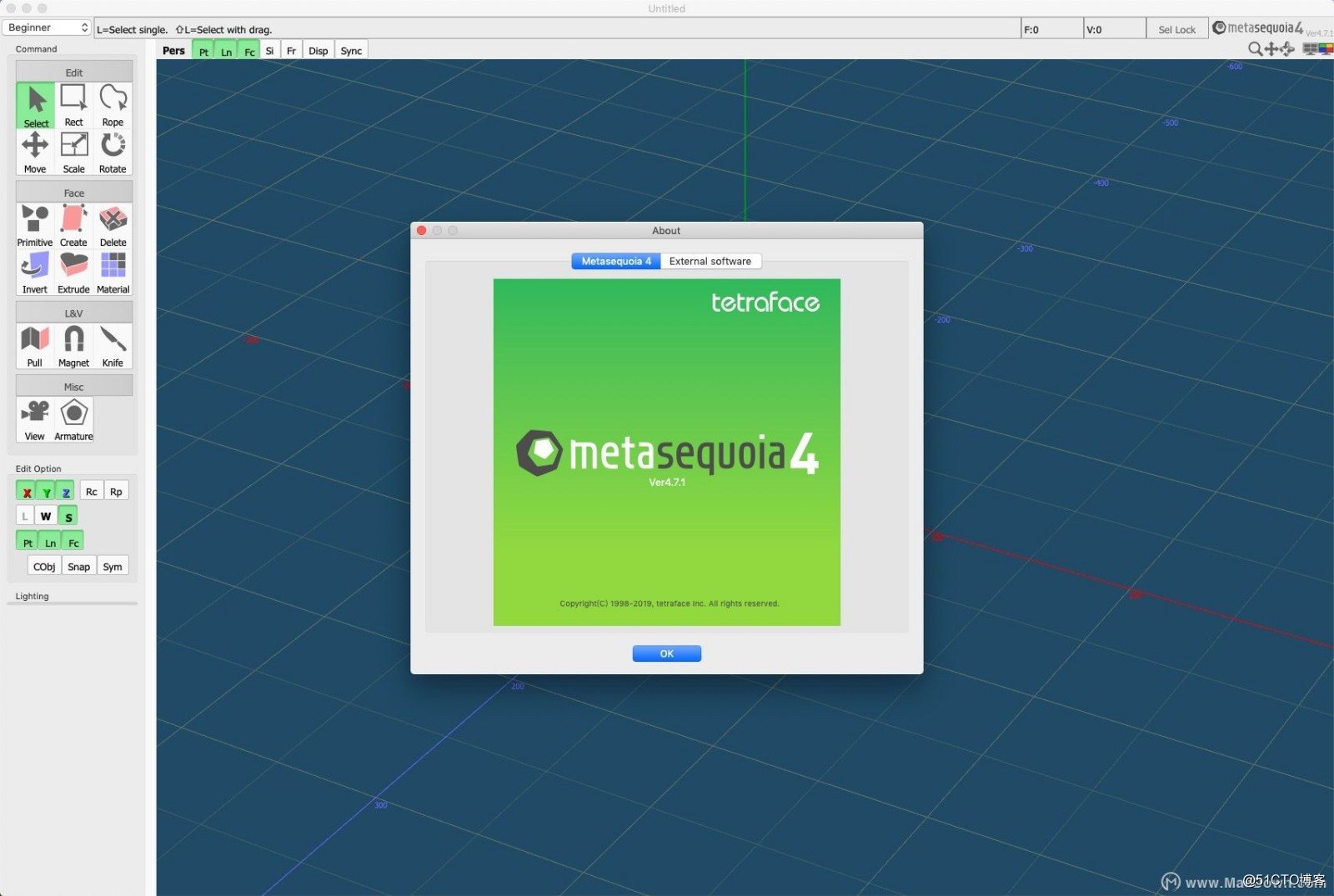 Metasequoia 4 for Mac (3D modeling software Metasequoia)