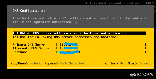 The problem can not save the configuration information when DL380G10 installation configuration management network esxi