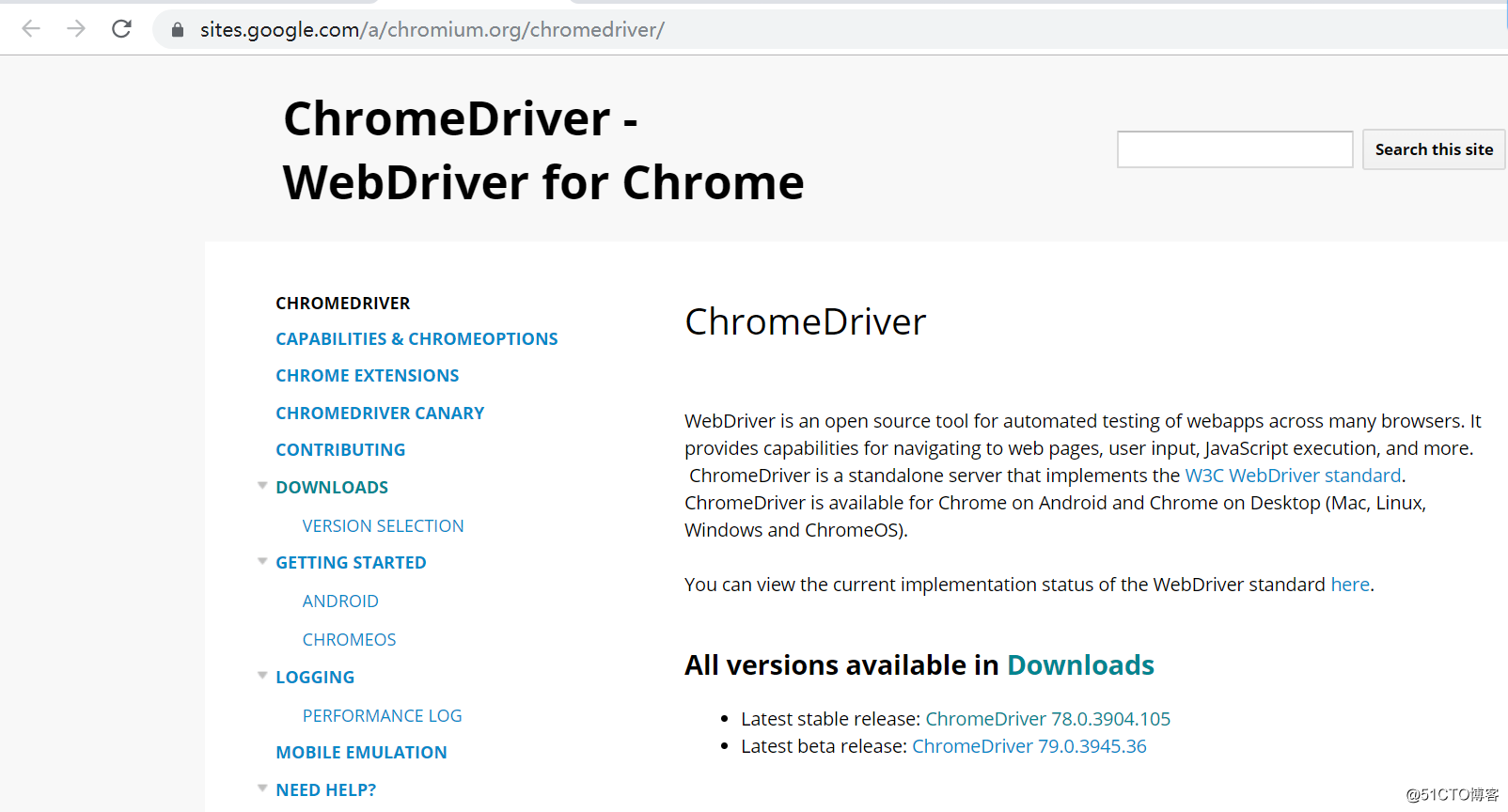 Selenium use Chrome Driver