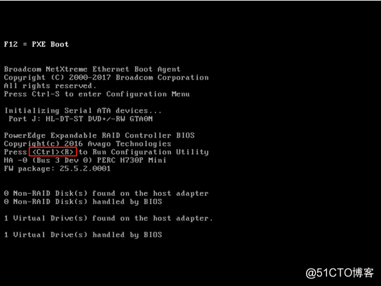 Dell R730服务器Ctrl+R无法进入磁盘阵列设置界面