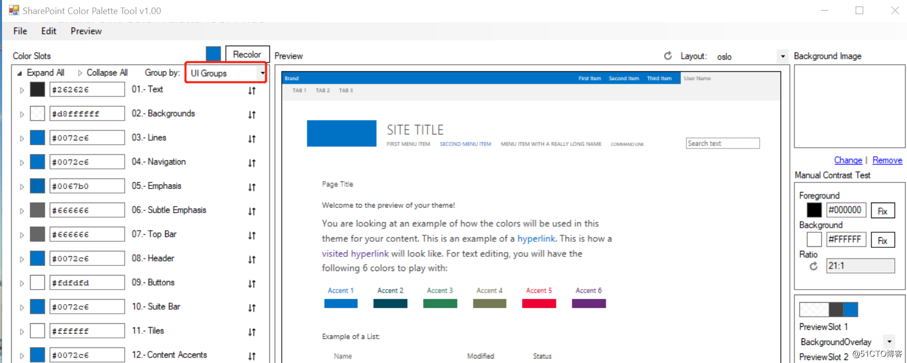 SharePoint Online 开发：创建和修改调色板