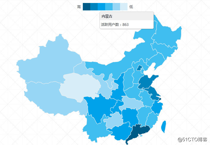 PHP+jQuery中国地图热点数据统计展示实例