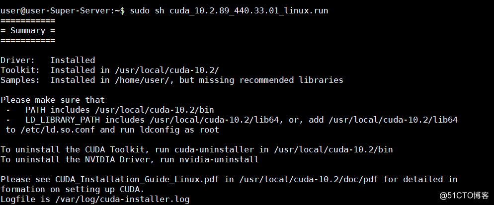 Ubuntu 18.04.2 deep learning environment deployment cuda 10.2 (a)