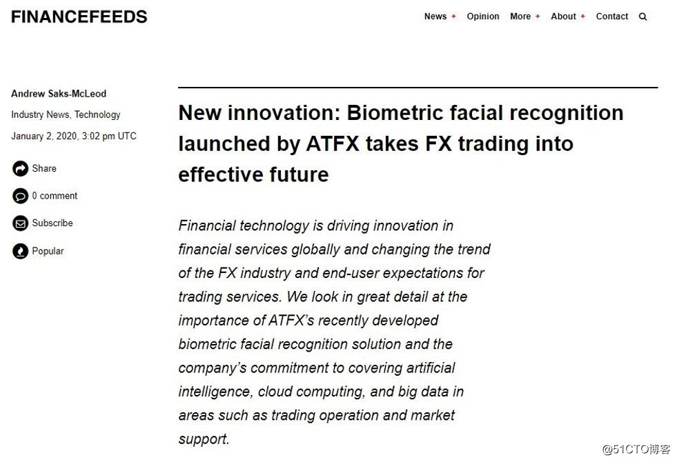 ATFX smart technology "refresh" win global chain of well-known media reports
