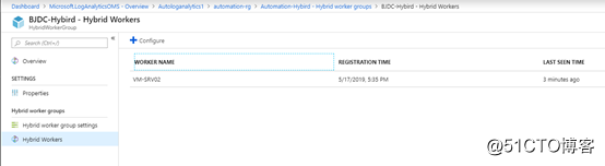Use Azure Automation Hybrid manage local SQL Server backup status (a)