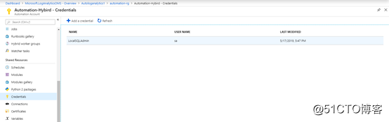 使用Azure Automation Hybrid管理本地SQL Server备份状态(二)