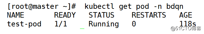 k8s resource object in the pod (the namespace, acquisition policy, restart policy, health check)