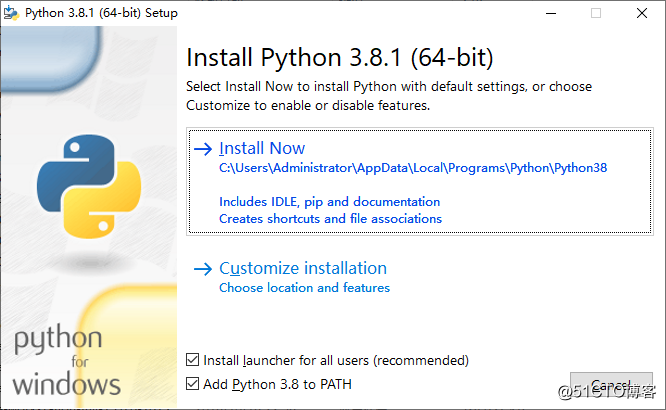 python3.8.1安装初体验
