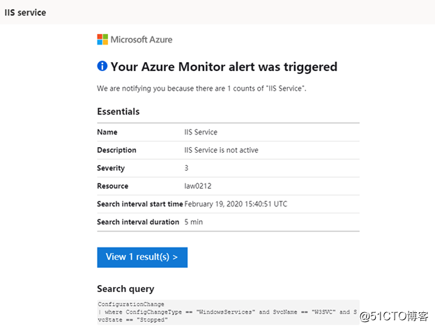 Use Azure Monitor operational status monitoring service