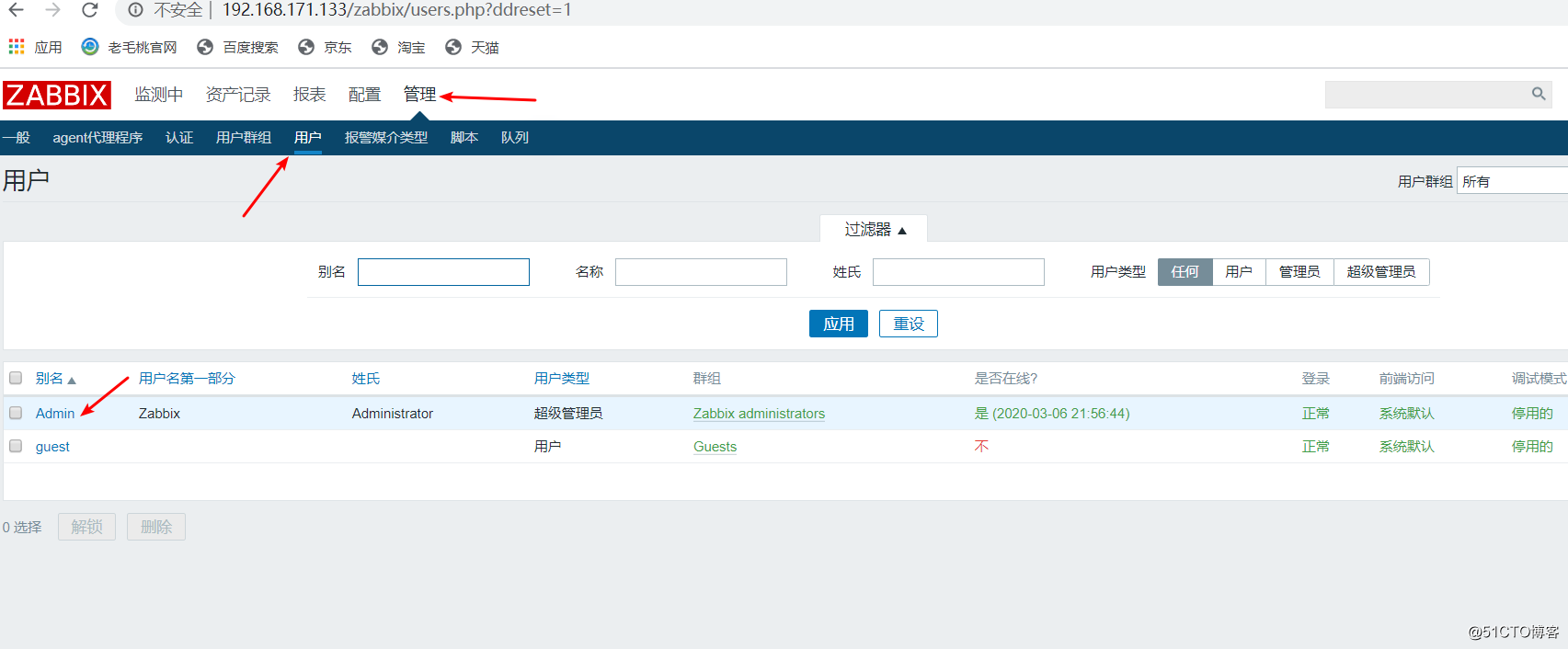 Zabbix monitoring and implementation of e-mail clients, micro-channel alarm