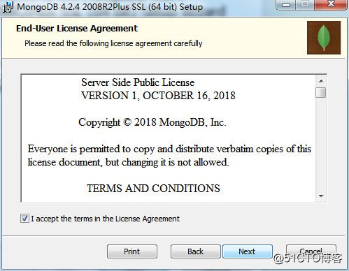 Windows MongoDB installed and started User Authentication